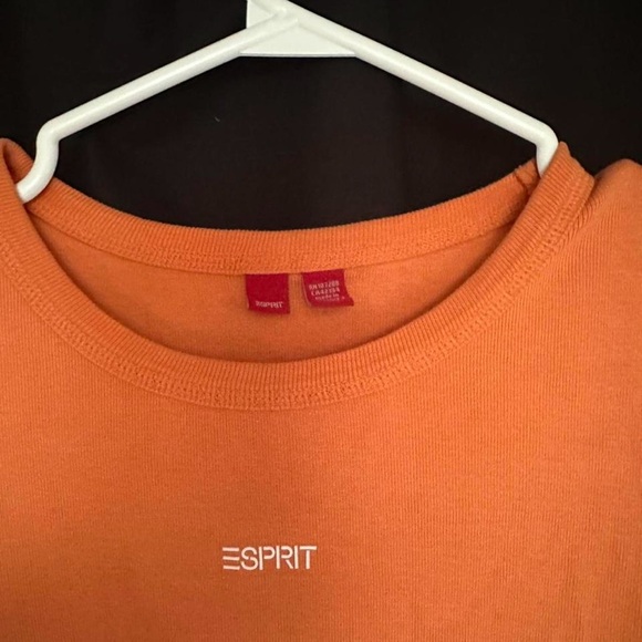 Esprit Bold Orange Crewneck Top - Picture 2 of 3
